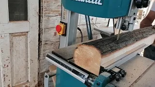 cutting planks from small logs