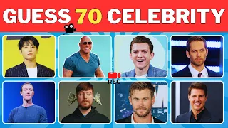 Guess the Celebrity in 5 Seconds | 70 Most Famous People