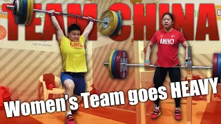 Chinese Women's Team goes HEAVY｜150kg Clean&Jerk by Wang Zhouyu