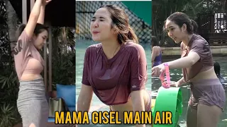 Asyik Berenang Bareng Gempi, Gisella Anastasia Pakai Crop Top Hot yang Bikin Salfok!