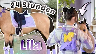 24 Stunden alles LILA 💜 mit Pony Spirit | ViktoriaSarina