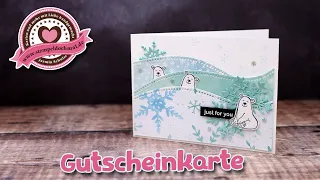 Tutorial: Gutscheinkarte mit Produkten von Stampin' Up!