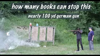 Mauser VZ 24 8mm / how Many books stops this Czechoslovakian bullets