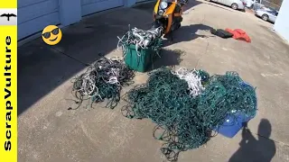 Scrapping Insulated COPPER Wire & Selling to Scrap Yard