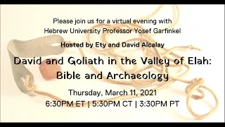 David and Goliath in the Valley of Elah: Bible and Archaeology