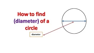 How to find (diameter) of a Circle