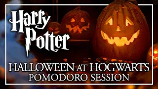 🎃HALLOWEEN AT HOGWARTS🎃 Harry Potter Pomodoro Session - Spooky Party Ambience Harry Potter ASMR