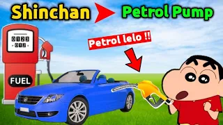 Opened Gas Station 😂 || Shinchan Bana Amir 🤑 || Funny game Gas Station Simulator