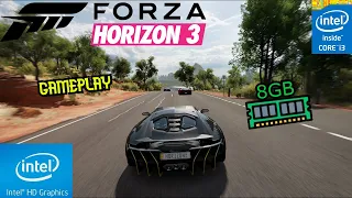 Forza Horizon 3 Gameplay on i3 5005U, 8Gb Ram, Intel HD Graphics 5500