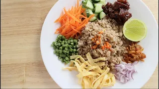 Shrimp Paste Fried Rice Recipe ข้าวคลุกกะปิ - Hot Thai Kitchen