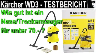 Kärcher WD 3 Testbericht | Wie gut ist ein Nass- Trockensauger für unter 70 Euro?