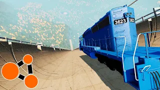 TRAIN VS MEGA RAMP | EXTREME CRASH | BeamNG.Drive