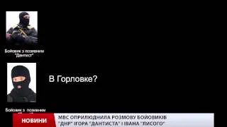 МВС оприлюднила розмову бойовиків  "ДНР "