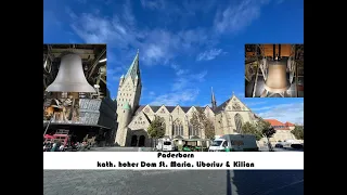 Paderborn [D.-PB] - kath. Dom St. Maria, Liborius & Kilian, Geläutepräsentation (Turmaufnahme)