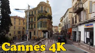 Cannes, France Walking tour [4K].