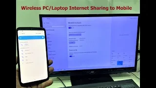 How to Use PC Internet in Mobile Using Hotspot (Wireless)-2020