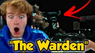 TommyInnit REACTS TO "The WARDEN" in Minecraft LIVE
