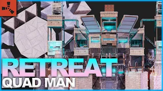 The Retreat - Trio Bunker Base - OFFLINE Tank & ONLINE Raid Ready - RUST Base Designs 2023