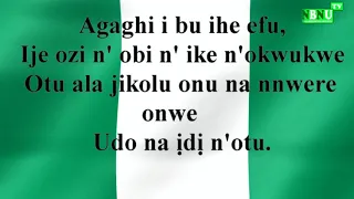 IGBO: Nigeria National Anthem in Igbo Language. NBNU TV.