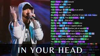 Eminem - In Your Head(2nd verse) | Lyrics, Rhymes Highlighted