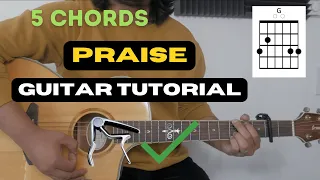 Praise I Guitar Tutorial (with capo) I Elevation Worship