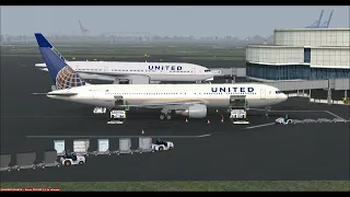 Newark Liberty Intl (KEWR) to London Heathrow Intl (EGLL) FSX Captain Sim United B767-300