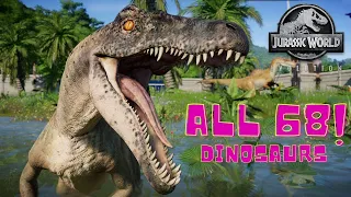 🦖 ALL 68 DINOSAURS - Jurassic World Evolution [4K]