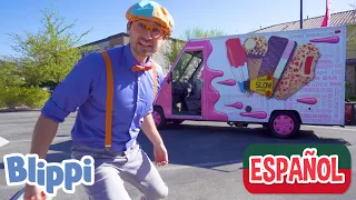 Blippi Visita un Camión de Helados | Aprende Con Blippi | Moonbug Kids Parque de Juegos