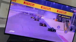 Crash Romain Grosjean F1 Bahrain
