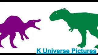 Audio Remake Video: K Universe's Jurassic Rage!!! Red Eye King vs Spinosaurus