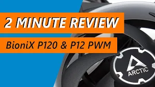 Good, quiet, and cheap? ARCTIC BioniX P120 A-RGB and P12 PWM PST RGB 0dB Computer Fans Review