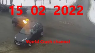 Подборки  Аварии и ДТП      15  02  22   ( Февраль 2022 )