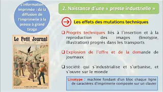 [HGGSP Première] L’information imprimée : de la diffusion de l’imprimerie à la presse à grand tirage