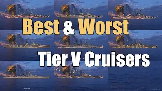 Best & Worst Tier V Cruisers | World of Warships Legends | 4k | Xbox Series X PS4 PS5