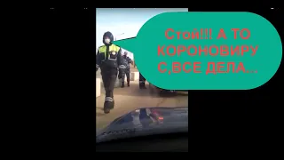 Незаконные остановки водителей в г.Вологда .  Начало короноБесия (19.04.2020)