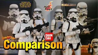 Hot Toys The Mandalorian Remnant Storm Trooper TMS011 Star Wars ROTJ MMS514 Scout Comparison ホットトイズ