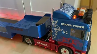 RC Tamiya Scania 1:14 3D Tieflader