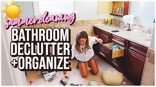 2022 SUMMER DECLUTTER! BATHROOM DEEP CLEAN + ORGANIZE WITH ME! @Brianna K Homemaking!