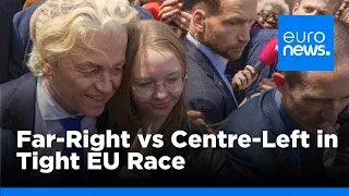Exit polls show far-right, centre-left alliance neck and neck in EU parliament elections