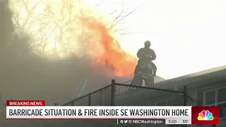 Suspect in Custody After Barricade, Fire in DC | NBC4 Washington