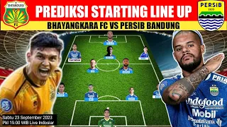 Prediksi Starting line up BHAYANGKARA FC vs PERSIB BANDUNG || Jadwal liga 1 pekan 13.