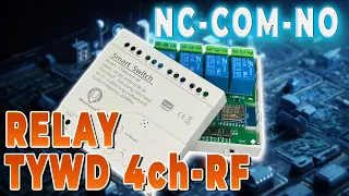 Smart WiFi relay TUYA TYWD with dry contacts and remote control RF 433 mHz