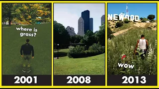 Grass physic's evolution in gta games ( 2001 - 2021 )