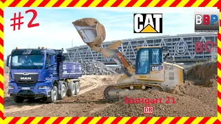 🤓 Caterpillar 963K & Kipper - Stuttgart 21, PFA 1.3a, 17.10.2022. #2