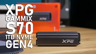 XPG GAMMIX S70 PCIe Gen4x4 M.2 2280 SSD Review