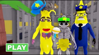 SECRET UPDATE | BANANA POLICE FAMILY ESCAPE! (Obby) #roblox #obby