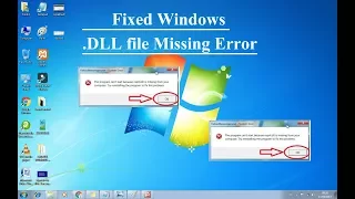 How to Fix All .DLL Missing File Error in Windows PC - Windows 7/XP/Vista/Service Pack 1,2