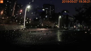 70Mai Dashcam (Recorded Video Quality) -Thunderstorm Night