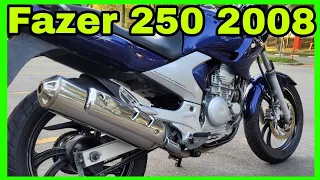 Consumo e autonomia da Yamaha fazer 250 2008 #fazer250