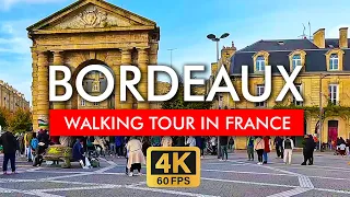 🇫🇷 Bordeaux, France Walking Tour, Porte Dijeaux and Cailhau: Sounds of the City and Peoples 4K 60FPS